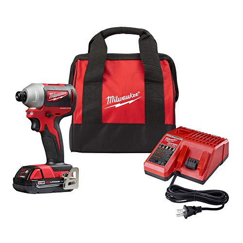Milwaukee M18 18 V 3400 RPM Brushless Impact Kit with Battery and Charger