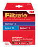 3M Filtrete Vacuum Bag For Electrolux S/Eureka OX/Sanitaire S, Micro Allergen 3 pk