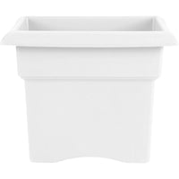 Bloem Veranda 14.3 in.   H X 18 in.   W X 18 in.   D Plastic Planter Box Casper White