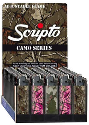 Disposable Lighter, Assorted Camo Designs (Pack of 50)