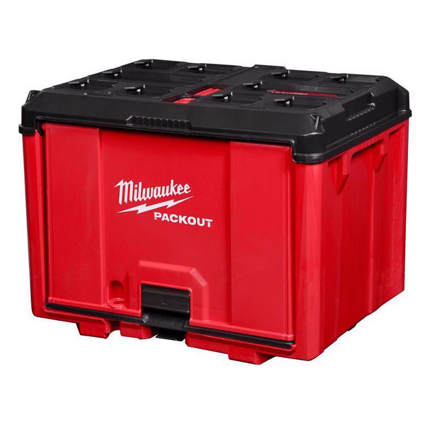 Milwaukee PACKOUT SHOP STORAGE Organizador de garaje de plástico de 14,5 pulg. y 1 cajón, contenedor con parte superior atada de 14.