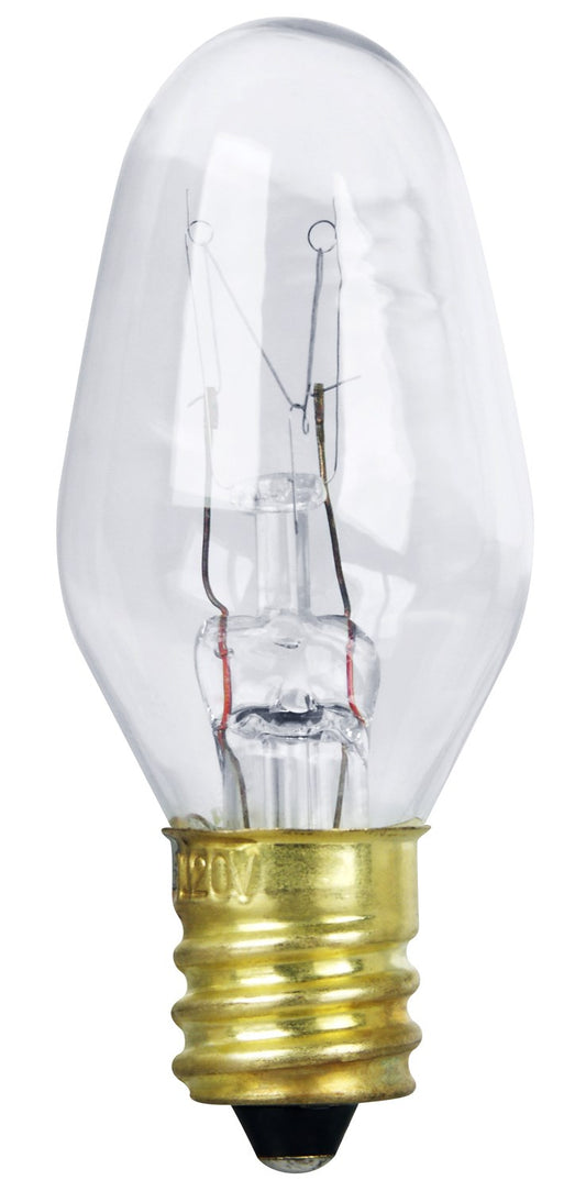 Feit Electric Bp7C7 7 Watt Clear Long Life Night Light Bulbs 2 Count