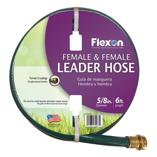 Flexon 5/8 in. D X 6 ft. L Light Duty Garden Hose Green