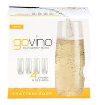 Govino Go Anywhere 8 oz. Clear Tritan Flute Glass