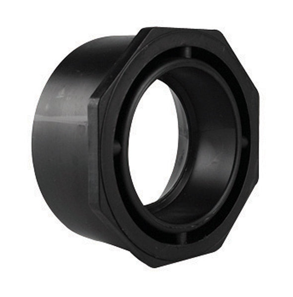 Casquillo de ABS al ras para espiga de 3 in de diámetro y buje de 4 in de Charlotte Pipe