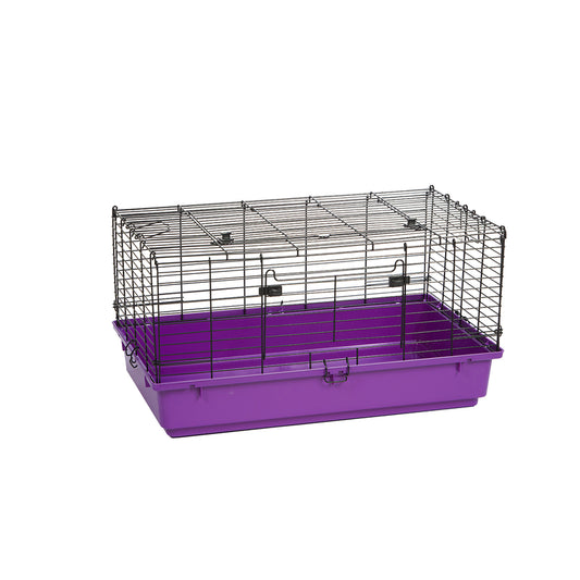 Pet Lodge Medium Plastic Rabbit Hutch Purple 16 in. H X 31 in. W X 18.5 in. D