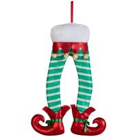 Gemmy Multicolored Trunk Elf Legs Christmas Decor 19.2913 in.