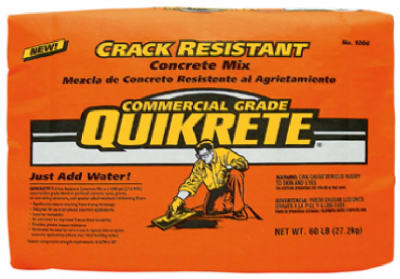 Quikrete Crack Resistant Concrete Mix 60 lb Gray
