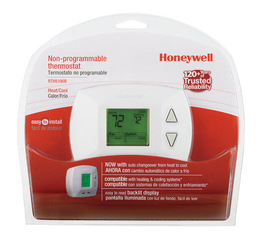 Honeywell RTH5100B1025/K1 Deluxe Manual Thermostat