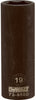 Metric Deep Impact Socket, 6-Point, Black Oxide, 1/2-In. Drive, 19mm