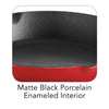 12 in Enameled Cast-Iron Series 1000 Skillet - Gradated Red