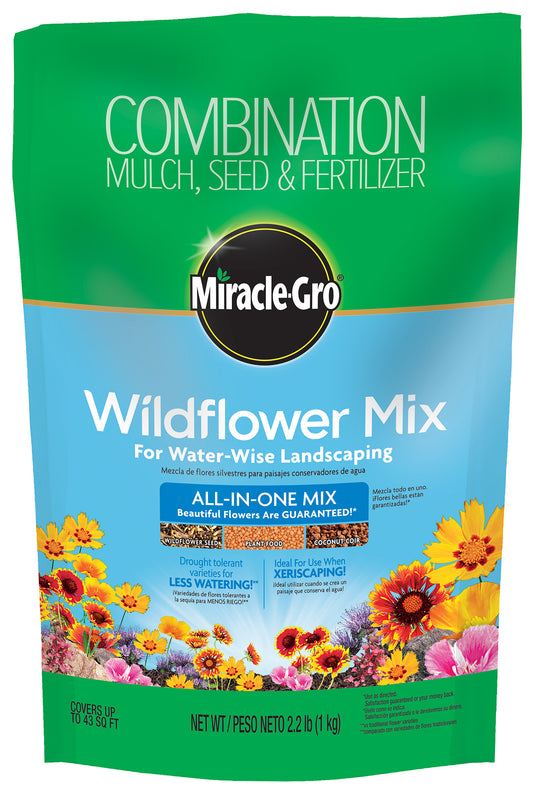 Miracle Gro 3001710 2.2 Lb Wildflower Mix For Water-Wise Landscaping