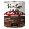 Varathane One Step Semi Gloss Dark Walnut Water-Based Polyurethane Stain 1 qt.