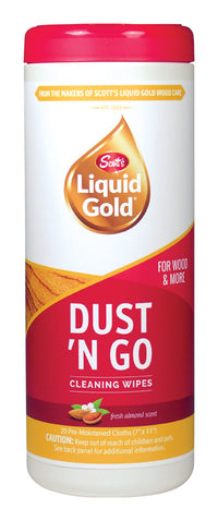 Scotts Liquid Gold Almond Scent Wood Protector 20 wipes Wipes