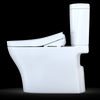 TOTO® WASHLET®+ Aquia IV® 1G® Arc Two-Piece Elongated Dual Flush 1.0 and 0.8 GPF Toilet with S500e Bidet Seat, Cotton White - MW4483046CUMFG#01