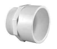 Adaptador de tubería de PVC MPT de 2 pulg. de diámetro x 2 pulg. de deslizamiento, Schedule 40 de Charlotte Pipe