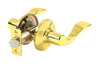 Tell Niagara Lever Bright Brass Passage Lever Right or Left Handed