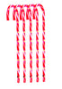 Sienna Plastic Outdoor Ground Mount Plug-In 50-Lighted Candy Canes Pathway Decor 26 H in.
