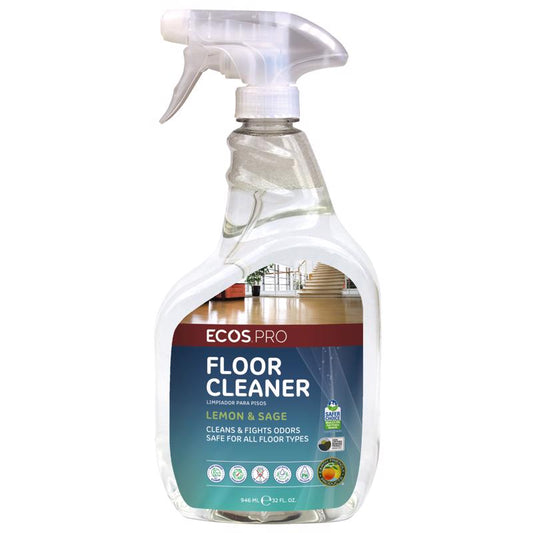 ECOS PRO Lemon Sage Scent Floor Cleaner Liquid 32 oz (Pack of 6)