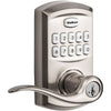 Kwikset SmartKey Satin Nickel Zinc Electronic Touch Pad Entry Lever