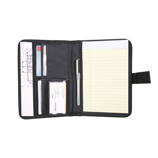 CLC  7 pocket Polyester Fabric  Notepad Holder  6.3 in. L x 8.8 in. H Black