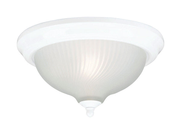 Lámpara de techo Westinghouse de 8 pulgadas de alto x 11-1/2 pulgadas de ancho x 11-1/2 pulgadas de largo, color blanco
