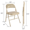Cosco Antique Linen Vinyl Folding Chair