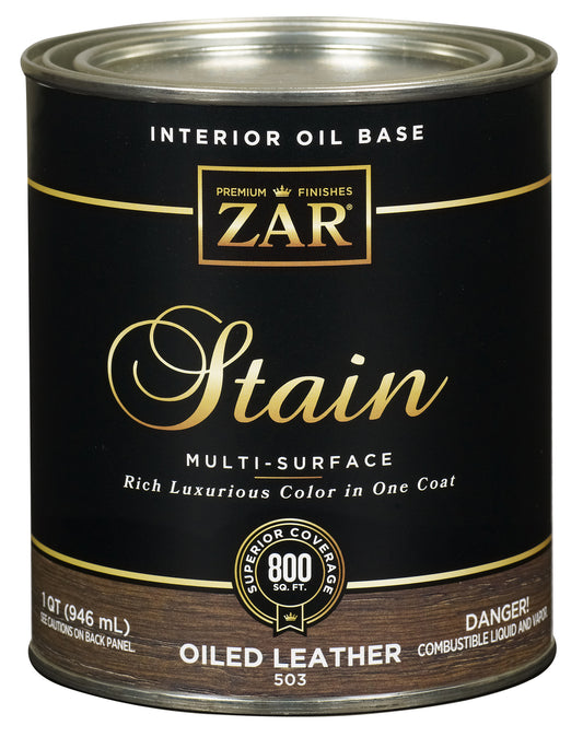 Zar 50312 1 Quart Oiled Leather Interior Oil Base Stain