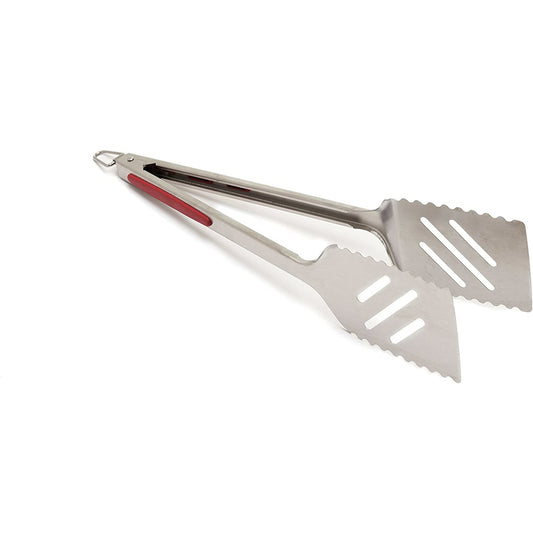 GrillPro Stainless Steel Red/Silver Grill Turner/Tong 1 pc