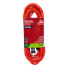 Extension Cord, 16/2 SJTW Orange Round Vinyl, 25-Ft.