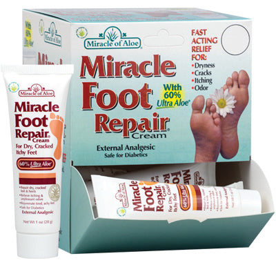 Crema reparadora para pies, 60 % aloe, 1 oz (paquete de 12)