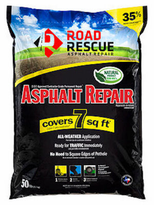 Road Rescue Black Asphalt Repair 50 lb