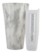 It's Exciting Lighting IEL-2488G 6" X 3" X 10" Stone LED Indoor/Outdoor Battery Powered Wall Sconce