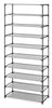 Whitmor 6262-7968 12" X 24.5" X 60" 10 Tier Gray Spacemaker Multi-Functional Shelving Unit