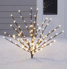 Celebrations Platinum Light Burst LED Christmas Decoration Warm White Metal 1 pk (Pack of 6)