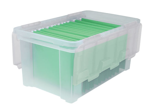 IRIS 11.13 in. H X 14.29 in. W X 23.5 in. D Stackable Storage Box (Pack of 4)