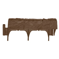 Suncast Brown Resin Attachable Decorative Garden Border 12 L x 5.75 H in.