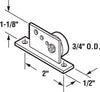 Prime-Line  3/4 in. Dia. x 2 in. L Plastic/Steel  Flat Edge Roller  2 pk
