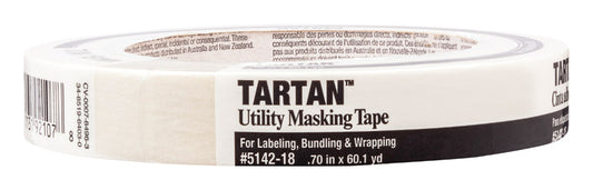 Tartan .70 in. W X 60.1 yd L Tan High Strength Masking Tape 1 pk