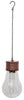 Alpine Corporation Qtt422slr-Bz-Tm 8 Alpine Bronze Glass Hanging Bulb Led Light Outdoor Solar Decor