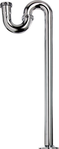 Keeney S Trap Shallow 1-1/2 " Brass, Polish Chrome Plated 17 Ga Boxed