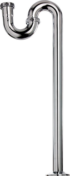 Keeney S Trap Shallow 1-1/2 " Brass, Polish Chrome Plated 17 Ga Boxed