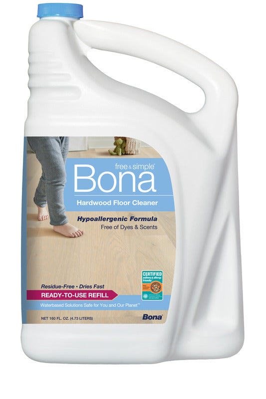 Bona  Free & Simple  No Scent Floor Cleaner  Liquid  160 oz. (Pack of 4)
