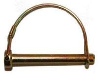 Wirelock Pin, Round, Yellow Zinc Plated, 3/8 x 2-1/4-In., 2-Pk.