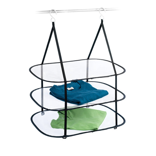 Homz 32 in. H X 26.5 in. W X 18 in. D Plastic Hanging Clothes Drying Rack