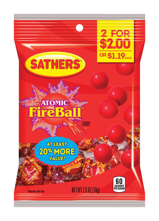 Sathers Atomic Fireball Hard Candy (Pack of 12)