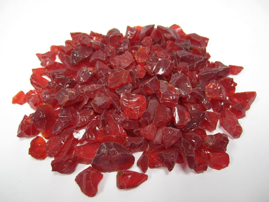 Exotic Pebbles & Aggregates EG10-L10 10 Lb Red Glass Pebbles                                                                                          