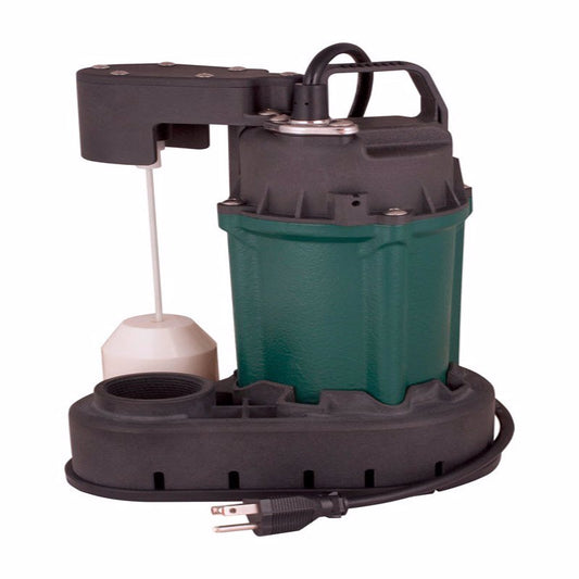 Star Water Systems 1/2 HP 3,300 gph Cast Iron Vertical Float Switch AC Submersible Sump Pump