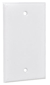 Weatherproof Rectangular Blank Cover, Single Gang, White