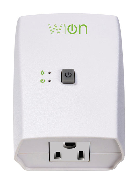 Woods Wion 15 Amps 125 Volt White Electrical Wifi Outlet 1-15P 1 Count